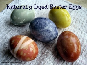 dyeing easter eggs with natural dyes