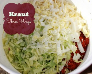 3 ways of making sauerkraut