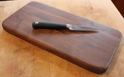 cutting board conditioned with tallow