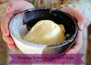 Make homemade butter in a jar |Homestead Honey