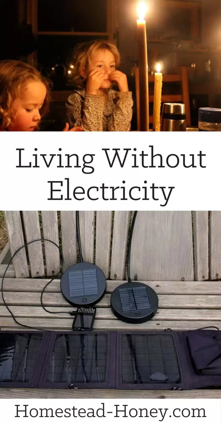 How we managed living without electricity while building our off the grid homestead from scratch. | Homestead Honey 