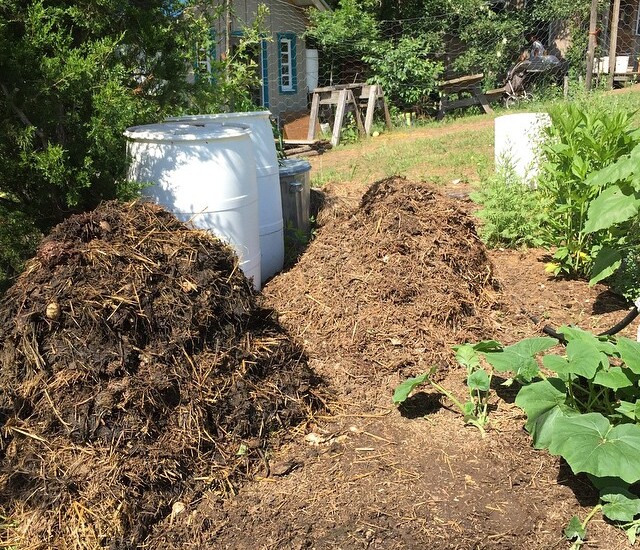 Compost is a great way to add fertility to your garden and improve the health of your soil. | Homestead Honey