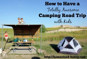 Having a successful camping road trip with kids | Homestead Honey