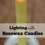 Lighting with Beeswax Candles
