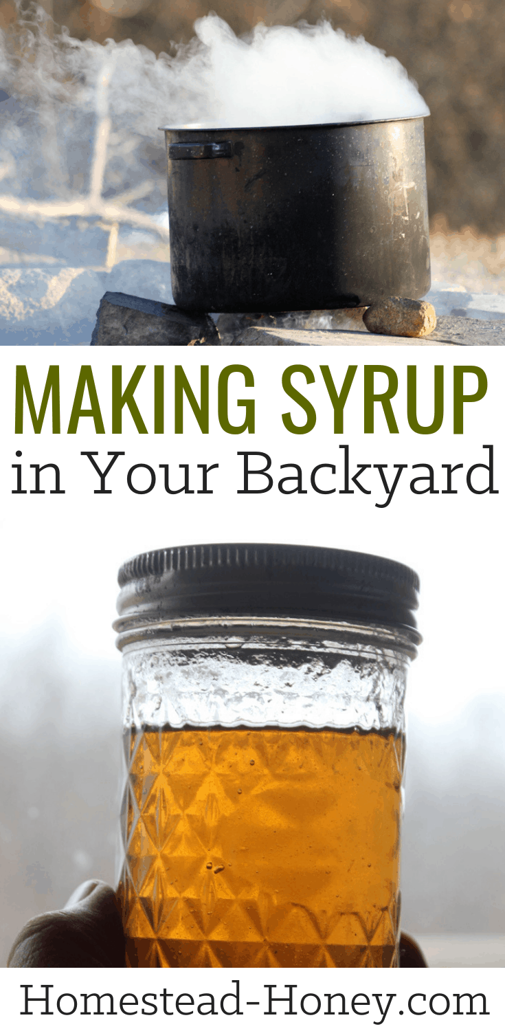 Making syrup in your backyard