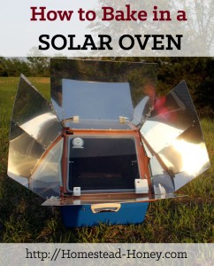 On our off-grid homestead, we bake in a solar oven year-round. Here are my top tips for baking and cooking in a solar oven. | Homestead Honey