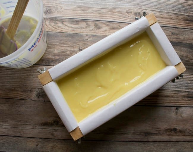Keep your calendula tallow soap in the mold for 24 hours