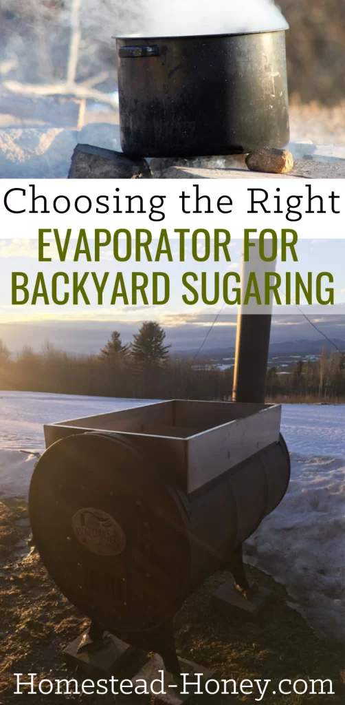 Choosing the Right Evaporator for Backyard Sugaring