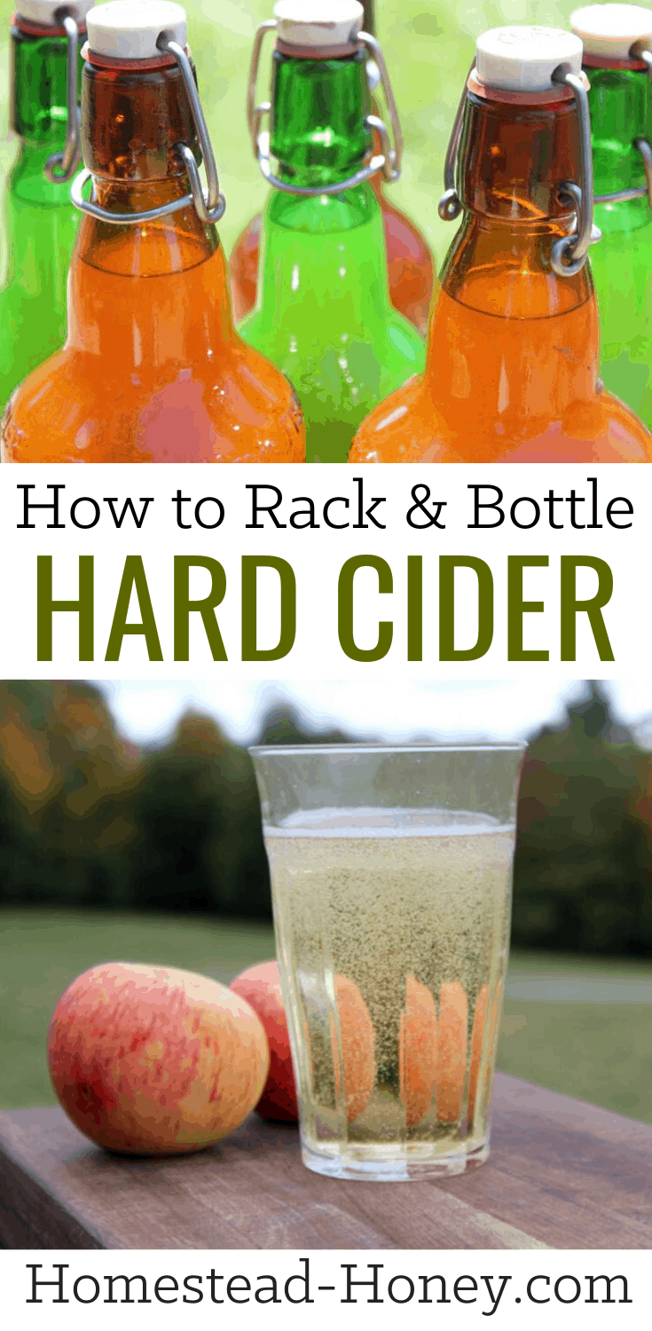 How to rack and bottle hard apple cider
