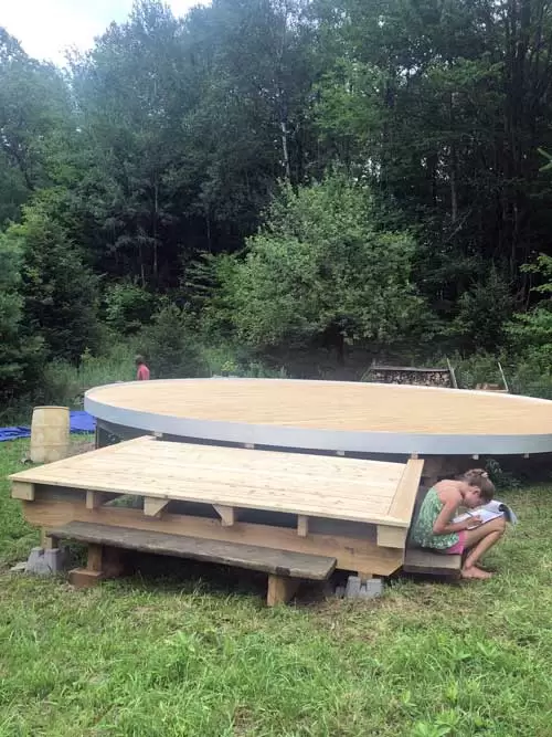 yurt platform and deck